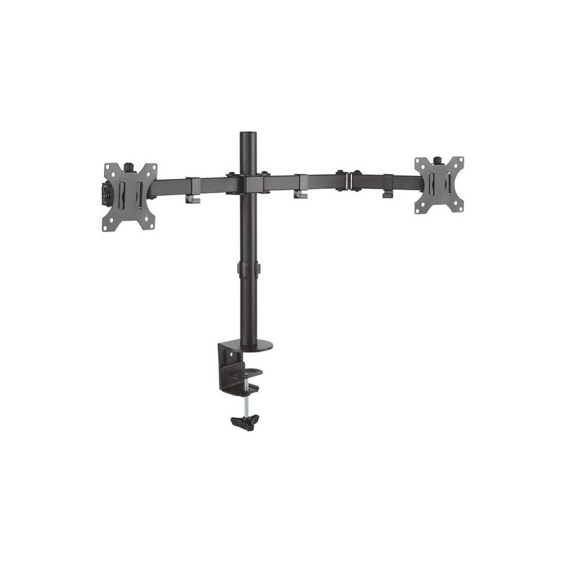 (DT32TSR-041) AISENS SOPORTE DE MESA ECO GIRATORIO INCLINABLE 3 PIVOTES 2 BRAZOS PARA TV/MONITOR 8KG 13"/32" NEGRO