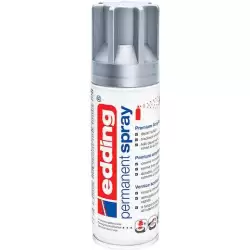 (5200-923) EDDING PINTURA PERMANENTE EN SPRAY BOTE 200ML PLATA MATE