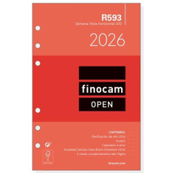 (711580026) FINOCAM RECAMBIO ANUAL AGENDA DE ANILLAS OPEN R593 500-117X181MM SVH 2026