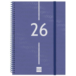 (741451026) FINOCAM AGENDA ESPIRAL YEAR E10-155X212MM SVH TAPA PP AZUL 2026