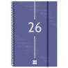 (742061026) FINOCAM AGENDA ESPIRAL YEAR E11-165X242MM SVV TAPA PP AZUL 2026