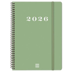 (743502026) FINOCAM AGENDA ESPIRAL MY E10-155X212MM SVH TAPA DURA VERDE 2026
