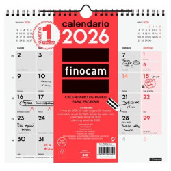 (780060026) FINOCAM CALENDARIO DE PARED PARA ESCRIBIR M-265X245MM MV NEUTRO 2026
