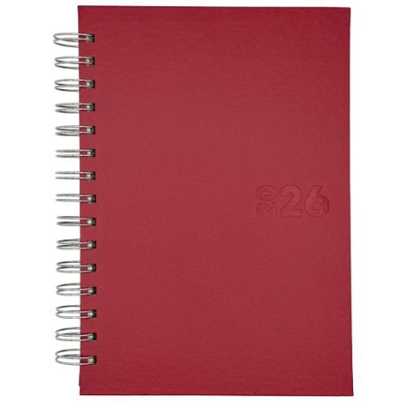 (25002534) DIDEX AGENDA BOSTON ESPIRAL 21DZ 14.5X21CM ROJO 2026