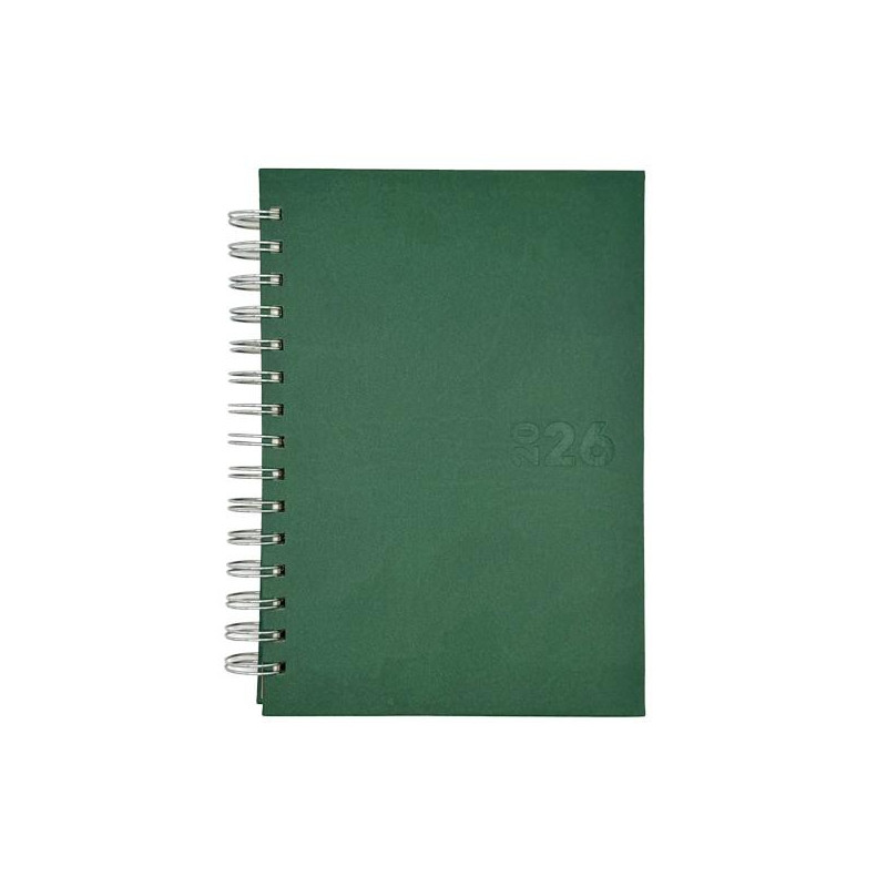 (25002535) DIDEX AGENDA BOSTON ESPIRAL 21DZ 14.5X21CM VERDE 2026