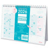 (787025826) FINOCAM CALENDARIO DE SOBREMESA PARA ESCRIBIR S-210X150MM MV CHIC TURQUESA 2026