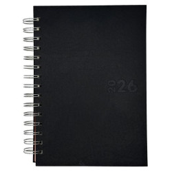 (25002532) DIDEX AGENDA BOSTON ESPIRAL 21DZ 14.5X21CM NEGRO 2026