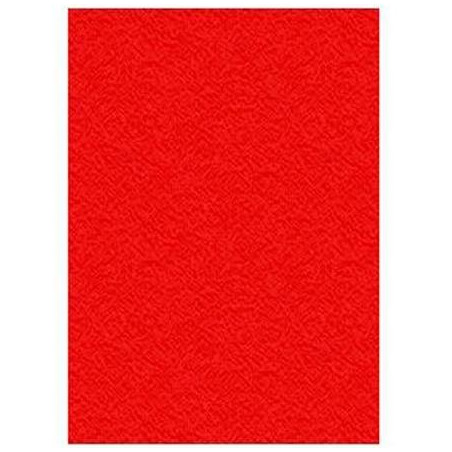 (9057) DISPLAST TAPAS ENCUADERNACIÓN A4 CARTÓN GOFRADO 900GR ROJO PAQUETE 50 UD