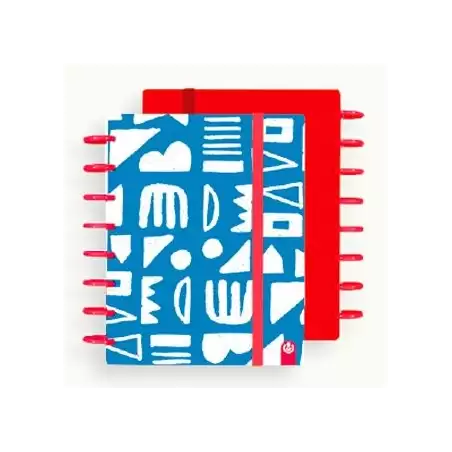 (66015176) CARCHIVO CUADERNO INGENIOX LIMITED EDITION ESPIRAL A5 100H CUADRÍCULA 5X5 TAPAS PP SEMI-RÍGIDO CIERRE C/GOMA AZUL