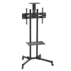 (FT70TE-035) AISENS SOPORTE DE SUELO ECO CON RUEDAS + BANDEJA DE DVD + SOPORTE PARA CAMARA TV-37-70"
