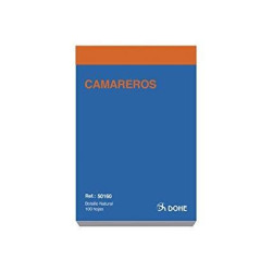 (50160) DOHE TALONARIO CAMAREROS BOLSILLO NATURAL SENCILLO -10U-
