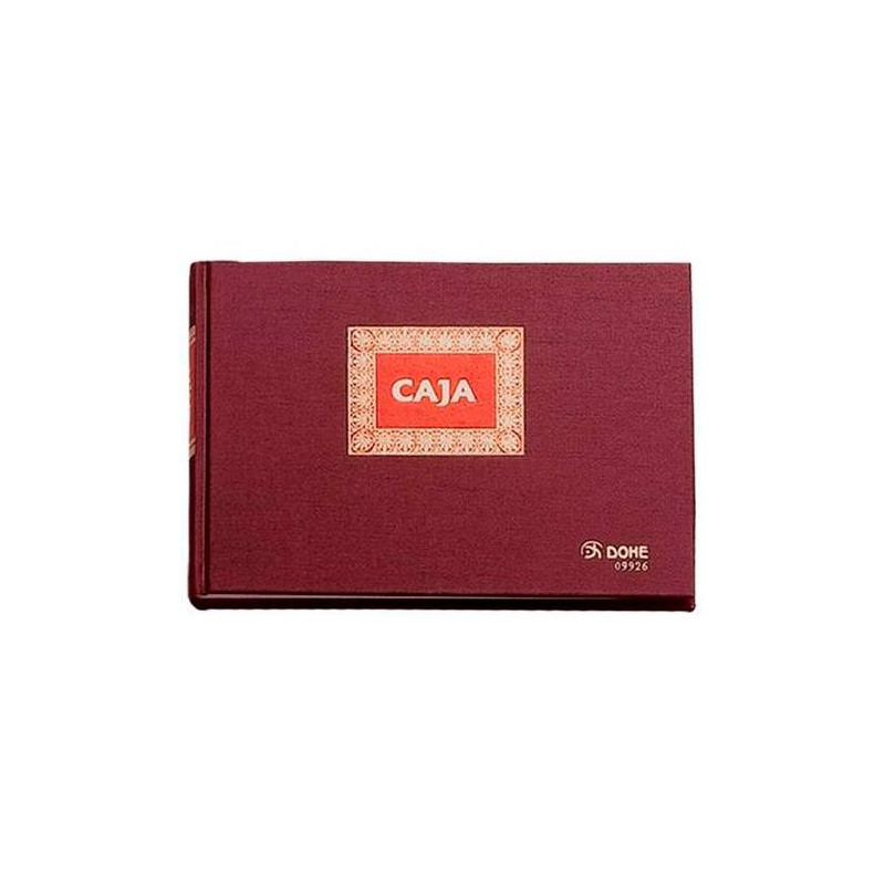 (09926) DOHE LIBRO CAJA DE CONTABILIDAD 100H NUMERADAS CUARTO APAISADO