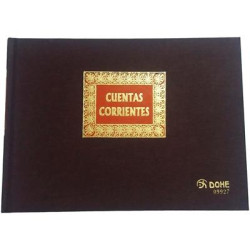 (09927) DOHE CONTABILIDAD LIBRO DE CUENTAS CORRIENTES 1/4 APAISADO 100 HOJAS