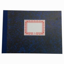 (09971) DOHE CUADERNO CARTONÉ 100H FOLIO APAISADO RAYADO HORIZONTAL 70GR AZUL