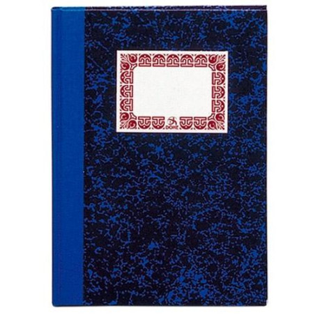 (09981) DOHE CUADERNO CARTONÉ 80H CUARTO NATURAL RAYADO HORIZONTAL 70GR AZUL