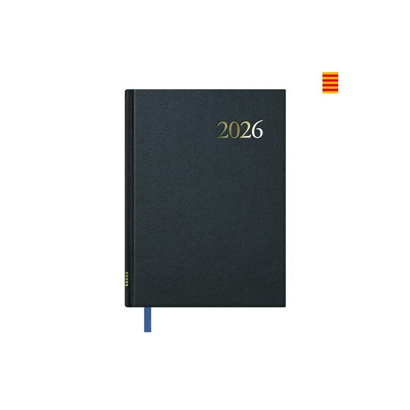 (11125-2026) DOHE AGENDA ANUAL SEGOVIA 14X20CM SV NEGRO 2026 CATALÁN