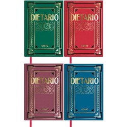 (11152-2026) DOHE DIETARIO CUARTO 15X21CM DP CARTÓN GELTEX C/SURTIDOS 2026