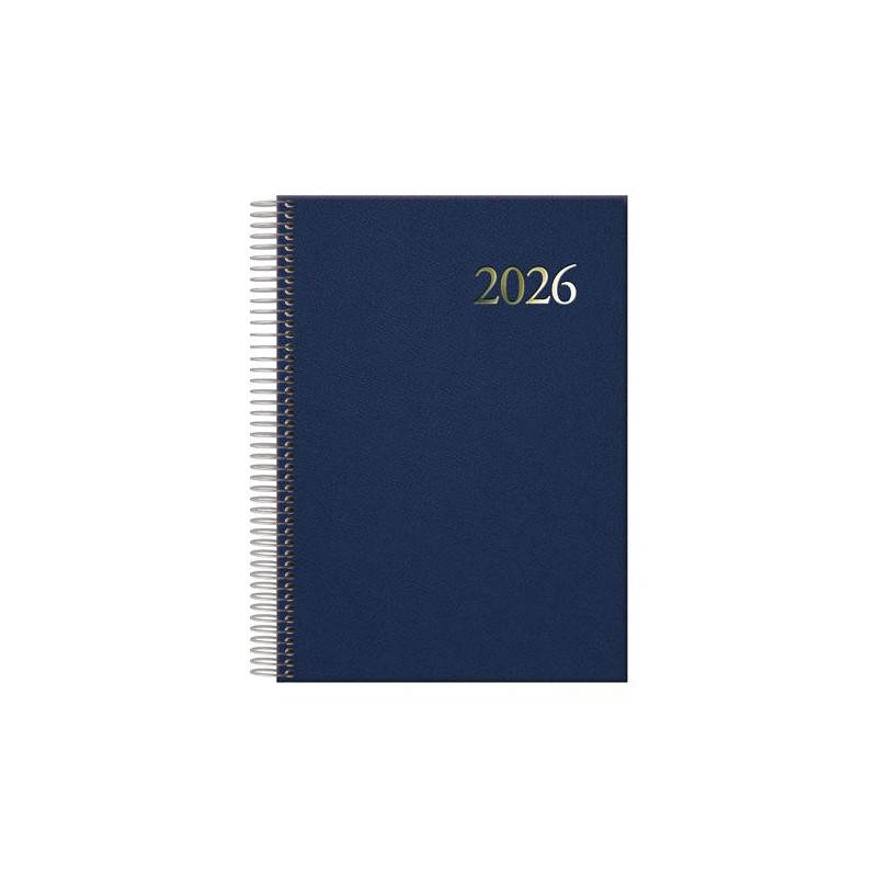 (12733-2026) DOHE AGENDA ANUAL SEGOVIA ESPIRAL 14X20CM DP AZUL 2026