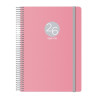 (12688-2026) DOHE AGENDA ANUAL MEMPHIS ESPIRAL 15X21CM DP CIERRE C/GOMA PP ROSA 2026