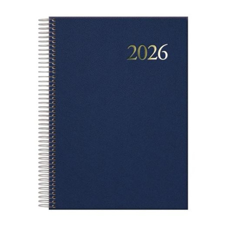 (12733-2026) DOHE AGENDA ANUAL SEGOVIA ESPIRAL 14X20CM DP AZUL 2026