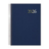 (12733-2026) DOHE AGENDA ANUAL SEGOVIA ESPIRAL 14X20CM DP AZUL 2026