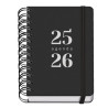(51784) DOHE AGENDA ESCOLAR GRAMMAR A6 ESPIRAL DOBLE DP TAPA PP NEGRO 2025-2026
