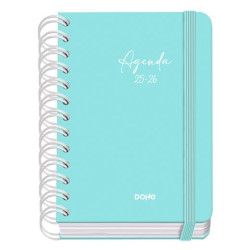(51938) DOHE AGENDA ESCOLAR SERENITY WIRE´O A6 ESPIRAL DOBLE DP TAPA DURA VERDE 2025-2026