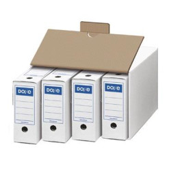 (09051) DOHE CONTENEDOR DE ARCHIVO DEFINITIVO 424X360X262MM CARTÓN BLANCO PACK 10 UD