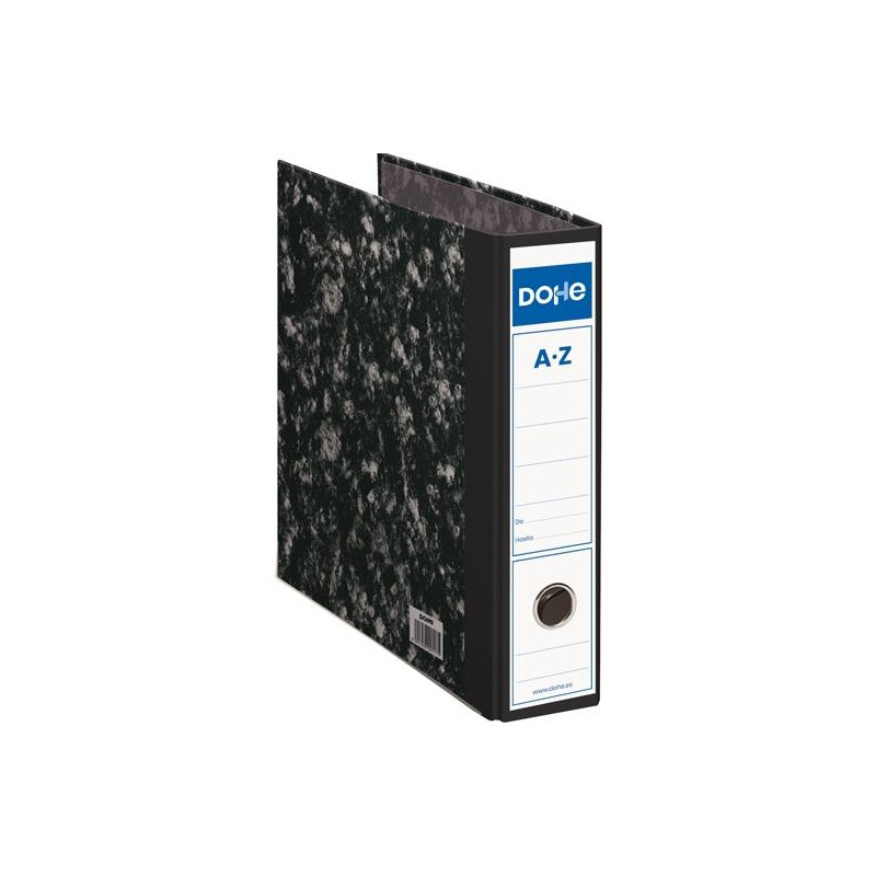 (09117) DOHE ARCHIVADOR PALANCA ARCHINOVO A4 LOMO ANCHO CARTÓN FORRADO NEGRO JASPEADO