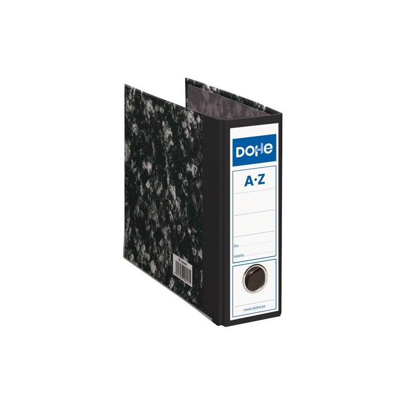 (09118) DOHE ARCHIVADOR PALANCA ARCHINOVO CUARTO NATURAL LOMO ANCHO CARTÓN FORRADO NEGRO JASPEADO