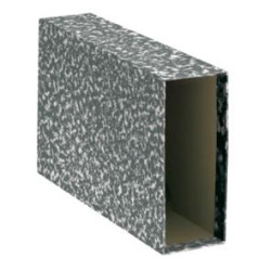 (09144) DOHE FUNDA ARCHIVADOR ARCHINOVO CUARTO APAISADO LOMO ANCHO CARTÓN FORRADO NEGRO JASPEADO