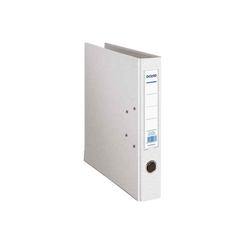 (09483) DOHE ARCHIVADOR PALANCA ARCHICOLOR FOLIO LOMO ESTRECHO RADO CARTÓN FORRADO PP BLANCO