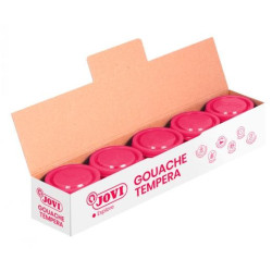 (50308) JOVI TÉMPERA ESCOLAR ESTUCHE 5 BOTES MAGENTA DE 35ML