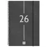 (742066026) FINOCAM AGENDA ESPIRAL YEAR E11-165X242MM SVV TAPA PP NEGRO 2026