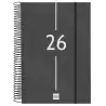 (742076026) FINOCAM AGENDA ESPIRAL YEAR E11-165X242MM 1DP TAPA PP NEGRO 2026