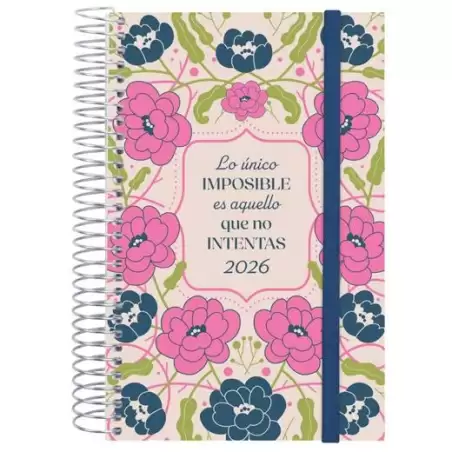 (742292526) FINOCAM AGENDA ESPIRAL DESIGN COLLECTION E5-117X181MM 1DP TAPA PP IMPOSIBLE 2026