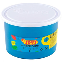 (56121) JOVI PINTURA DE DEDOS FINGER PAINT BOTE 500ML UNICOLOR AZUL