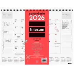 (781310026) FINOCAM VADE CALENDARIO ESPIRAL SOBREMESA 420X310MM MV NEUTRO 2026