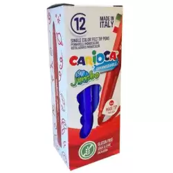(4013002) CARIOCA ROTULADOR JUMBO PUNTA MAXI AZUL CAJA 12 UD