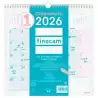 (787005826) FINOCAM CALENDARIO DE PARED PARA ESCRIBIR 30X30-300X300MM MV CHIC TURQUESA 2026