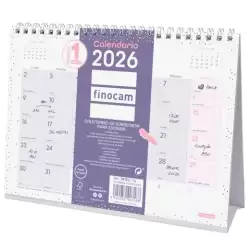 (787022726) FINOCAM CALENDARIO DE SOBREMESA PARA ESCRIBIR S-210X150MM MV CHIC MORADO 2026