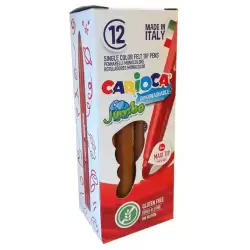 (4013006) CARIOCA ROTULADOR JUMBO PUNTA MAXI MARRÓN CAJA 12 UD