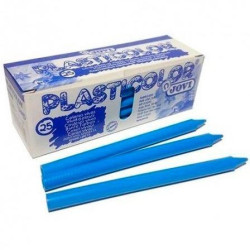 (92505) JOVI CERAS PLÁSTICAS CRAYONS STUDENT UNICOLOR AZUL CLARO CAJA 25 UD