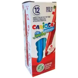(4013010) CARIOCA ROTULADOR JUMBO PUNTA MAXI AZUL CLARO CAJA 12UD