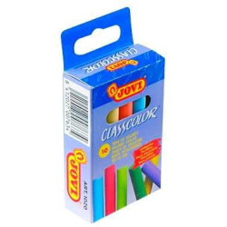 (1020) JOVI TIZAS CLASSCOLOR SCHOOL ANTIPOLVO 80MM CAJA 10 UD C/SURTIDOS