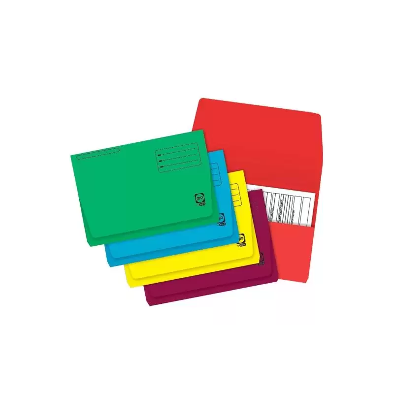 (400056624) GIO SUBCARPETA POCKET CON BOLSA Y SOLAPA FOLIO CARTULINA 320GR C/INTENSOS SURTIDOS