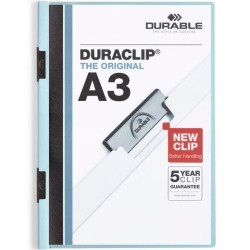 (221806) DURABLE CARPETA DOSSIER PINZA DURACLIP 60 A3 AZUL