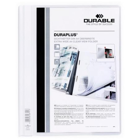 (257902) DURABLE CARPETA DE PRESENTACIÓN DOSSIER FÁSTENER DURAPLUS A4 BLANCO -25 UD-
