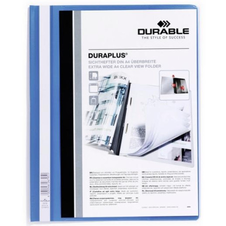 (257906) DURABLE CARPETA DE PRESENTACIÓN DOSSIER FÁSTENER DURAPLUS A4 AZUL -25 UD-