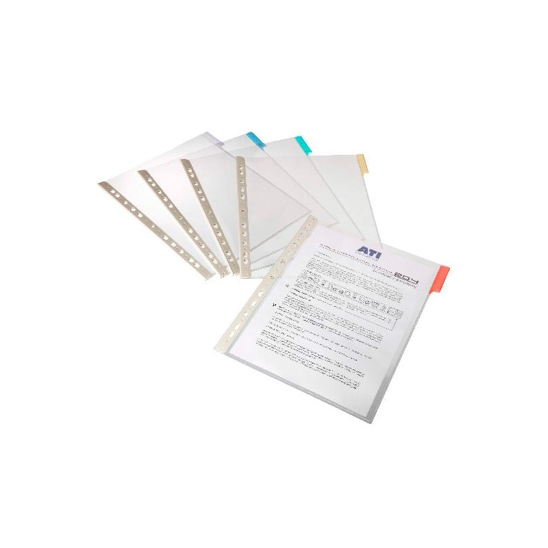 (560719) DURABLE FUNDA DE CLASIFICADOR FUNCTION PANEL A4 PLÁSTICO PACK DE 5 TRANSPARENTE